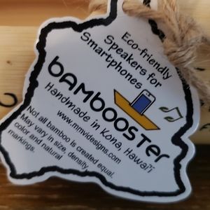 Bamboo cell phone speakers